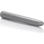 Большой пластиковый вибратор XXL Massager Platinum, 25x4 см, серебристый