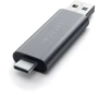 Адаптер Satechi Adapter USB/USB-C to micro SD+SD Space Grey (ST-TCCRAM)