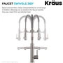 Змішувач для кухонного миття Kraus Artec Pro KPF-1603SFS