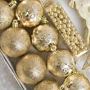 Набір ялинкових іграшок Stenson 25 шт. Золотисті (R90668 gold): Вид Шарики