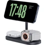 Зарядний пристрій Benks Wireless Charger Base Station W15 3-in-1 Infinity Omni 15W для iPhone 16 I 15 I 14 I 13 I 12 series, Apple Watch and Apple AirPods: Кабель в комплекті USB-C