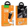 Зарядное устройство Hoco Car Charger USB+USB-C NZ5 PD+QC 30W Black: Количество USB-портов 2
