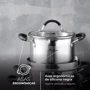 Каструля MasterPro Foodies collection BGMP-1505-BK із кришкою 20 см 4 л (00000025285): Матеріал корпусу Нержавеющая сталь