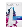 Прозрачный фаллоимитатор на присоске ADDICTION - Clear Dildo with Balls 7″ + вибропуля