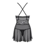 Бэби-долл со стрингами Obsessive 838-BAB-1 black XXL