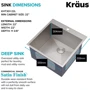 Кухонная мойка Kraus KHT301-22L