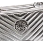 Женская сумка кросс боди Guess Blakely Status Crossbody серебристая (HWMY7663140-SIL): Тип ручки Со съемным ремнем, Плечевой ремень, Без ручки