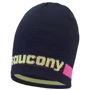 Шапка Saucony Striped Beanie черная (90454-BKSIP)