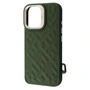 Чехол для iPhone Kajsa Rhombus Collection with Magnetic Ring Olive for iPhone 16 Pro Max