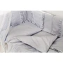 Постельный комплект 8 эл. Twins Romantic Spring collection 4024-TR-10, grey, серый