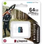 Карта пам'яті Kingston 64GB microSDXC class 10 UHS-I U3 A2 Canvas Go Plus (SDCG3/64GBSP): Обсяг 64 ГБ
