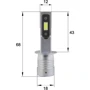 LED лампы Sho-Me F3 H1 20W: Цветовая температура, K 6500