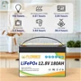 Аккумуляторная батарея FlyPower LiFePO4 12V 180Ah BMS: Тип LiFePO4