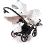 Универсальная коляска для двойни 2 в 1 Junama Glow Duo Slim 01, белый с бронзовым (J-G-DUOs-01) фото 12