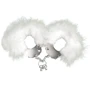 Наручники металлические с белой отделкой Adrien Lastic Handcuffs White