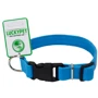 Ошейник кожаный Lucky Pet двойной с пластиковой фурнитурой 1x18-25 см голубой (4820224217970)