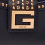 Женская сумка через плечо Guess Bling Top Zip Shoulder Bag черная (HWVB7984180-BLA): Пол Женский