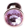Анальная пробка с кристаллом BOSS of TOYS Boss Series - Jewellery Red Gold PLUG Rose S, BS6400108