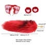 Набор с анальной пробкой с хвостом LOCKINK Sevanda Red Vixen Set with Pear-shape Plug