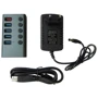 Адаптер Dynamode Adapter USB to 5xUSB3.0 Gray (DM-UH-P405-G): Колір серый