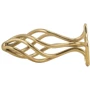 Анальная пробка LOCKINK Sevanda Hollow Spiral Golden Metal Anal Plug - S size