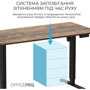Стол с электрорегулировкой высоты Officepro Dark Wood/Black (ODE1470DW)