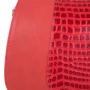 Женская сумка почтальонка Laskara красная (LK-DD217-red-croco): Фактура Тиснение, Матовая, Гладкая