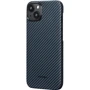 Чохол для iPhone Pitaka MagEZ Case 4 Twill 1500D Black/Blue (KI1508M) для iPhone 15 Plus