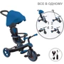 Велосипед детский Globber Explorer Trike 4в1 Deluxe Play синий (634-100): Диаметр колес, дюймов 9.8