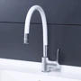 Смеситель для кухни Qtap Linea CRW 007F с рефлекторным изливом: Вид монтажа Врезной