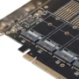 Frime PCI-E x16 to 5 x M.2 (B Key) JMB585 (ECF-PCIEtoSSD010): Разъемы SATA/eSATA