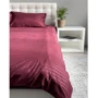 Комплект постельного белья Emily Fiber Bordo Stripe Emily микрофибра бордо полуторный (94031232)