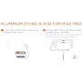 Адаптер Satechi Adapter Aluminum USB-C to USB-C+HDMI+SD+3.5mm+USB Space Gray for iPad Pro (ST-TCSHIPM) фото 8