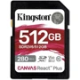 Карта памяти Kingston 512GB SDXC Class 10 UHS-II U3 V60 Canvas React Plus (SDR2V6/512GB)