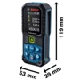 Лазерний далекомір Bosch GLM 50-27 CG USB-C (0601072U01): Дальність виміру, м 50