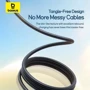 Кабель Baseus USB Cable to Micro USB/Lightning/Type-C Ultra-Fast 3in1 Fast Charging 3.5A 0.8m Black (P10376303121-01) фото 3