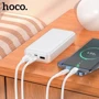Внешний аккумулятор Hoco Power Bank 20000mAh J111A Smart Charge Black: Встроенный кабель нет
