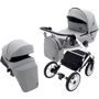 Универсальная коляска 2 в 1 Bair Kiwi White ECO BKW-15 серый (680740)
