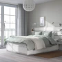 Каркас кровати с ящиком для хранения ІКЕА NORDLI 160х200 см белый (692.414.22) фото 2