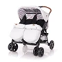 Коляска для двойни Lorelli TWIN (grey/black cross)