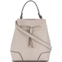 Женская сумка бакет-бэг Furla Stacy S Drawstring cеро-бежевая (920535)