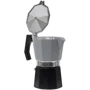Гейзерна кавоварка Bo-Camp Hillingdon на 6 чашок 250 мл Grey/Black (2200520): Обсяг, л 0.25