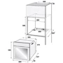 Духовой шкаф электрический Beko BIS24300BDS: Размеры 59.5 x 59.4 x 56.7 см