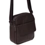 Мужская сумка через плечо Borsa Leather коричневая (K11031-dark brown): Тип ручки Плечевой ремень, Без ручки