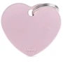 Адреса для тварин My Family BASIC ALUMINUM Серце велике, рожевий (8055960251841)
