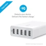 Зарядное устройство ANKER USB Wall Charger PowerPort 5 40W 5xUSB Power IQ V3 White (A2124L22): Особенности Быстрая зарядка