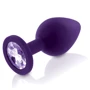 Набор анальных пробок с кристаллом Rianne S: Booty Plug Set Purple