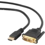 Кабель и переходник Cablexpert HDMI to DVI 18+1pin M 3.0m (CC-HDMI-DVI-10): Тип кабель