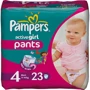 Подгузники-трусики Pampers Active Girl Maxi (9-14 кг) Стандарт 23шт (4015400255338)