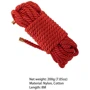 Веревка для шибари LOCKINK SEVANDA Shibari Pratice Rope Red, 8 метров